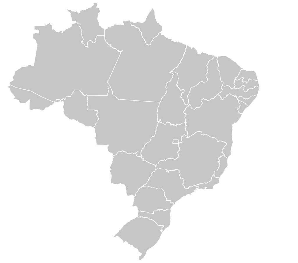 MAPA DAS UNIDADES DAS RECUPERANDAS Destaques Total de 49 Unidades 38 Em operação 06 Escritórios Administrativos 08 Escritórios Comerciais 04 Fábricas 09 Fazendas 01 Posto de Combustível 02 Terminais