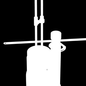 A válvula repõe a quantidade de água no fundo do vaso sanitário após a