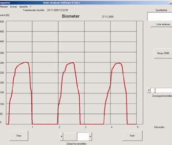 Ref: T4018 Ref: T4017 Swim Analyzer Software Software para: Biometer Swimbench, Bio Swimbench Para a avaliação de: Força / hora, ou curvas de Velocidade / tempo Incl.