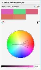 Para preencher um objeto com uma cor sólida (uniforme), clique em uma amostra de cor na paleta de cores ou arraste uma cor até o objeto.