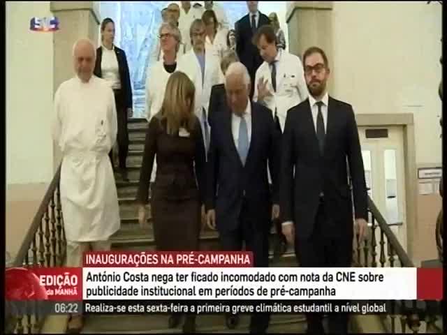 António Costa visitou o Hospital de São José, em Lisboa, onde rejeitou a ideia de que