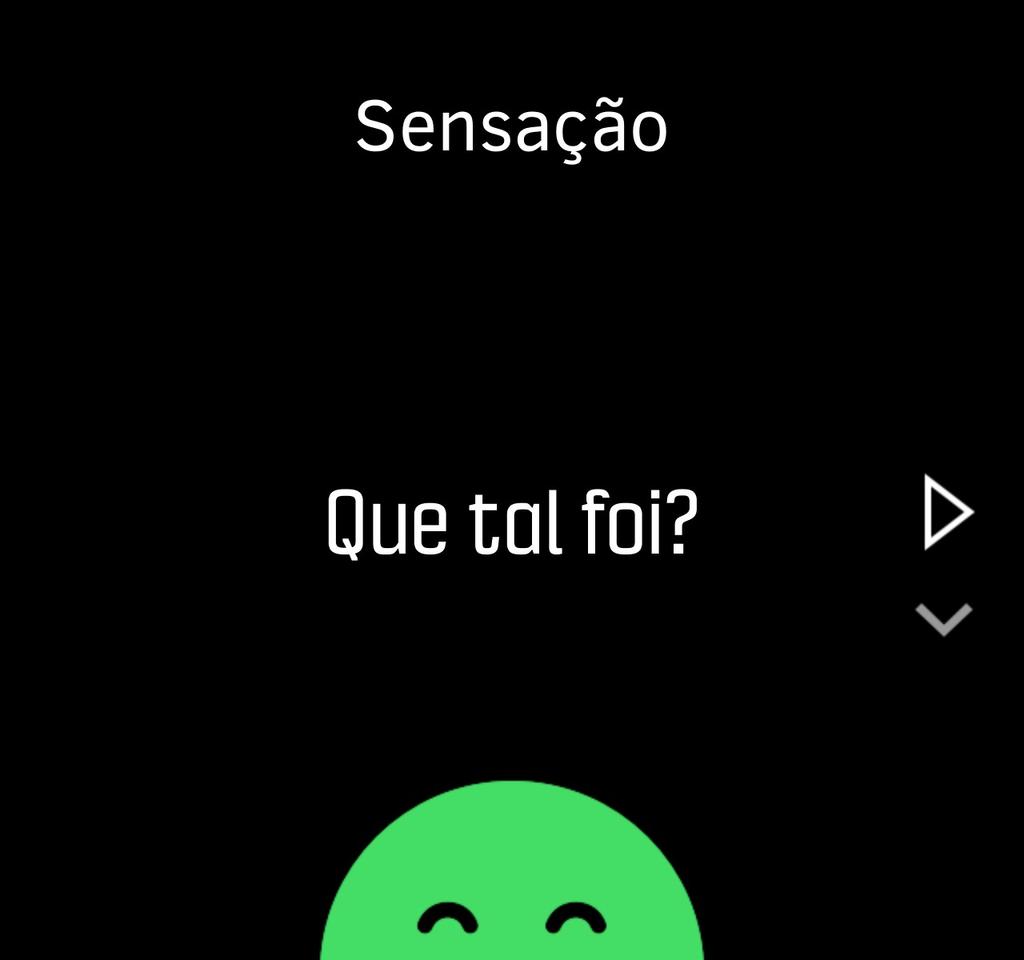 3.11 Sensação Se treina regularmente, acomoanhar o seu estado físico após cada sessão é um indicador importante da sua condição física geral.