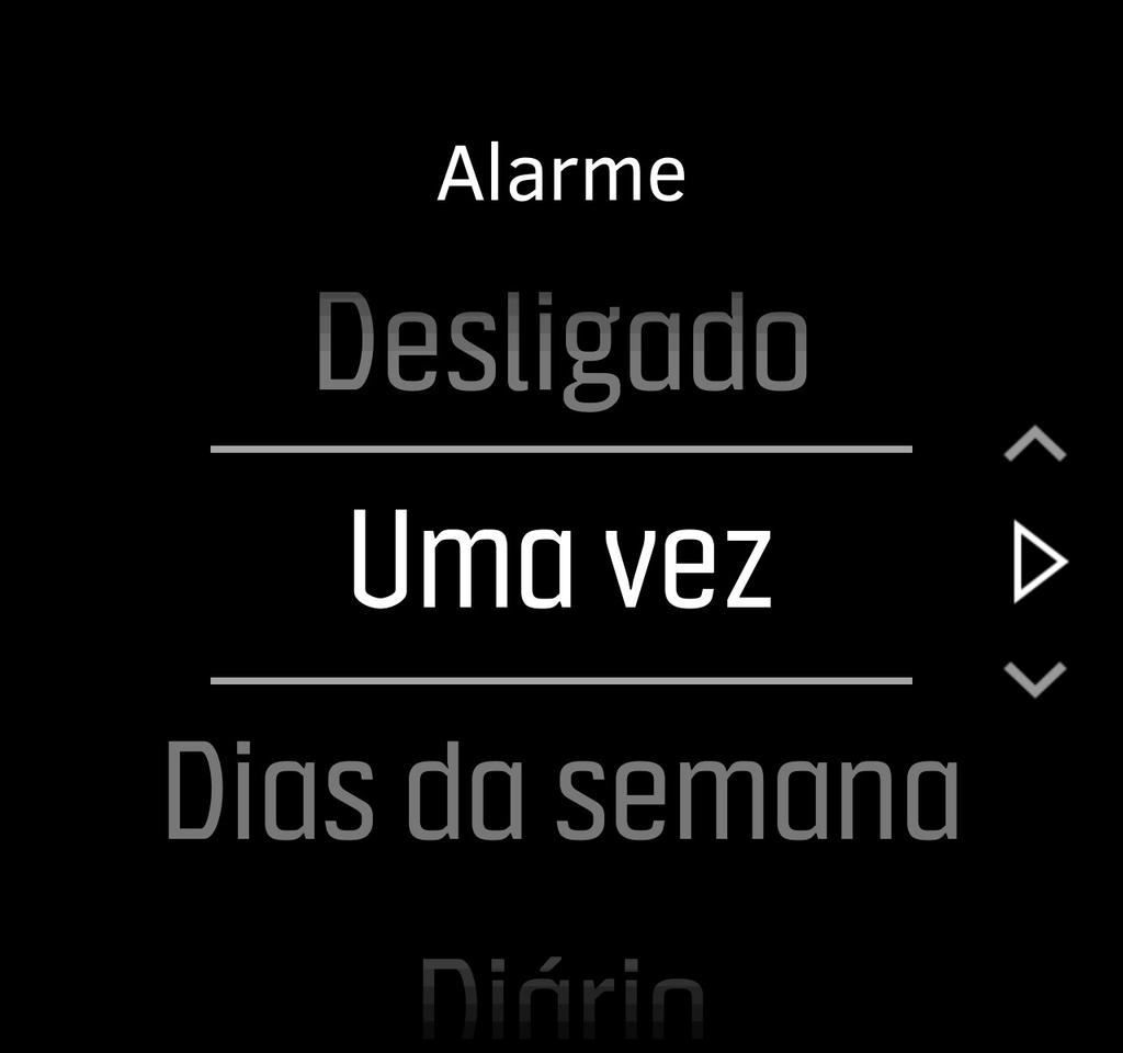 3.28.1 Alarme O seu dispositivo tem um alarme que pode tocar uma vez ou repetir em dias específicos.