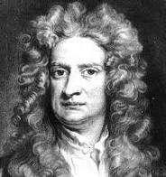 * Isaac Newton (1642-1727) cientista inglês, descobridor de várias leis da física, entre elas a lei da gravidade.