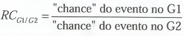 46 Sendo que a chance é definida como Chance = logo a razão de chances é Definida como: Baseando-se na fórmula 2.2.4, cálculos de estimativa a abaixo: (2.2.4).
