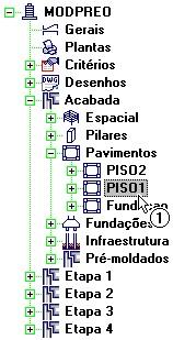 Armaduras Lajes Pré-dimensionamento de um pavimento Logo após o processamento de um dos pavimentos do edifício é possível acessar o pré-dimensionamento dos painéis de lajes existentes.