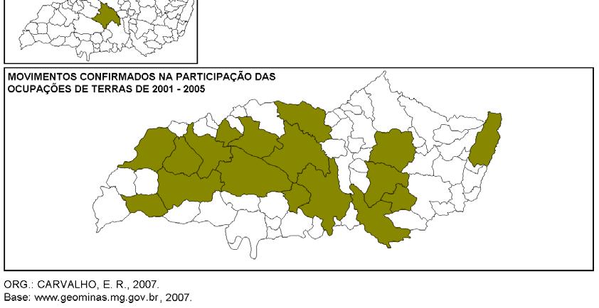 Mapa 3 Triângulo Mineiro/Alto Paranaíba: espacialização da