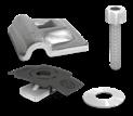 Material: alumínio Figura Componentes Número de artigo Grampo para-raios Multi, alumínio, 8 mm,
