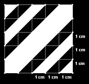 Se decompusermos o quadrado em triângulos geometricamente iguais, encontramos 50 triângulos no total. O número de triângulos sombreados é 30. Logo a parte sombreada é 30 = 3. Resposta (B) 50 5 2.