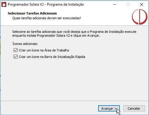 a confirmação para executar o software não assinado pela Microsoft.