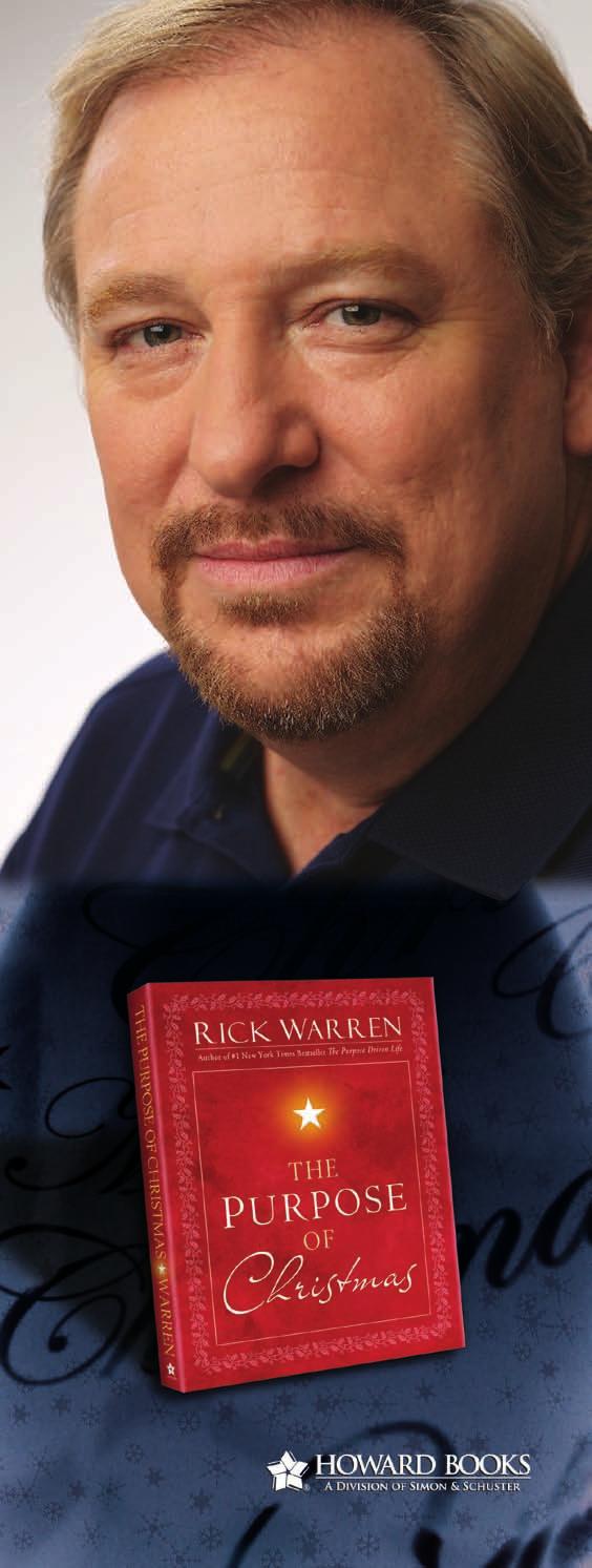 THE Christmas BOOK FOR 2008 Through moving imagery and personal insights, Rick Warren urges readers to identify and confront what drains peace from their lives.