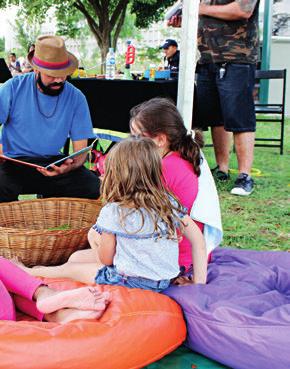 DOMINGO NO PARQUE Espaço de leitura para toda a família com sessões de contação de histórias no Parque Villa-Lobos. Domingo, dia 21, das 11 às 16 horas. Com a Cia. Duo Encantado.