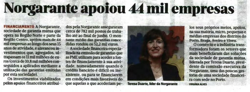 O montante médio das garantias concedidas rondou os 52,2 mil euros.