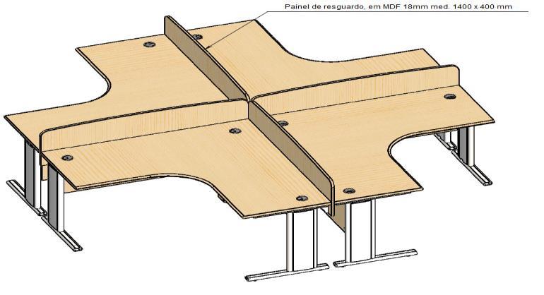 ITEM 21 Módulo A para Composição de Balcões de Atendimento, med.