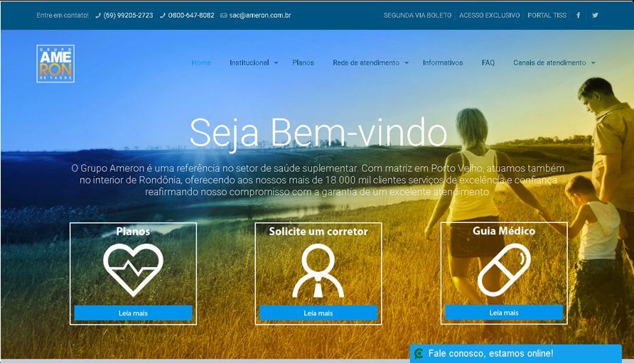 Ameron, onde será agendado treinamento para uso do sistema Webplan. 4.2.1 Passos para acessar o sistema WEBPLAN devida documentação exigida conforme contrato.