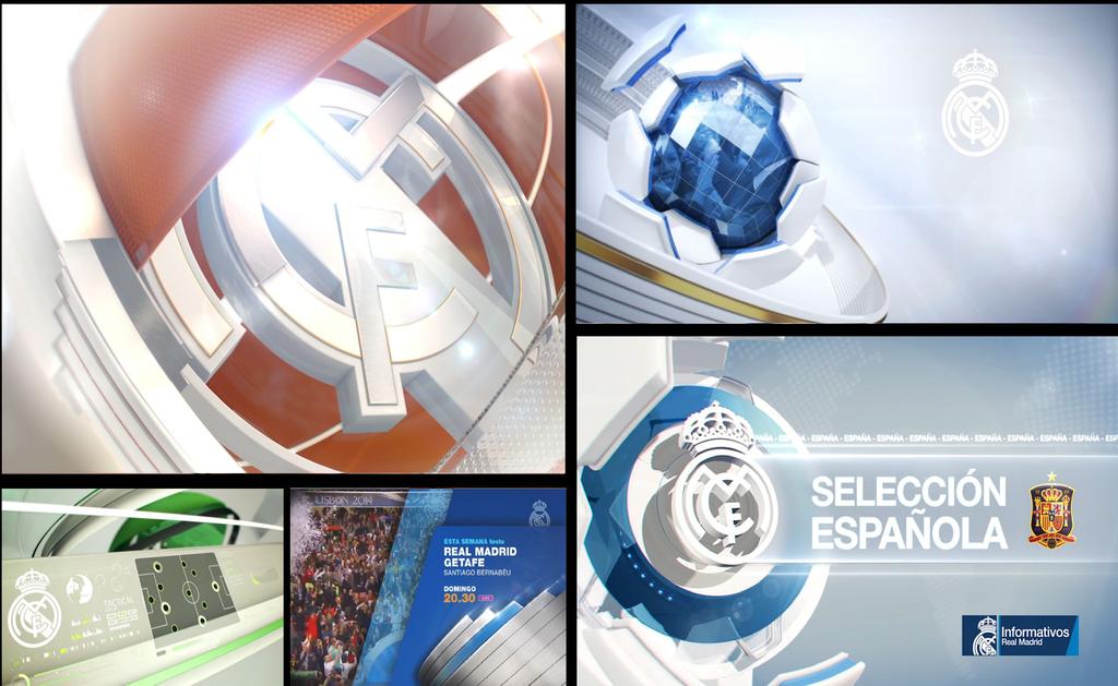 BRANDING DE CANAIS REAL MADRID TV Redesign de logos, vídeos promocionais,