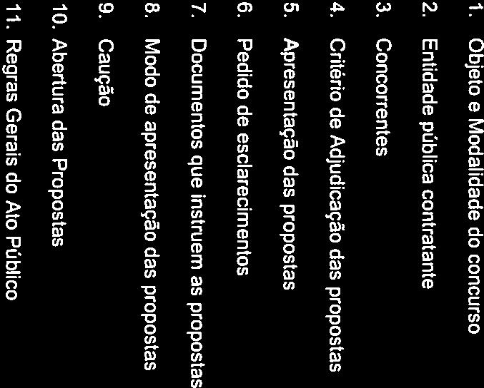 PROGRAMA DE CONCURSO Epigrafe de Artigos 1. Objeto e Modalidade do concurso 2. Entidade pública contratante 3. Concorrentes 4. Critério de Adjudicação das propostas 5.
