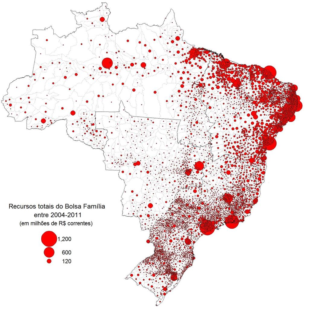 Qual a distribuição espacial dos recursos dos instrumentos de política regional e das demais políticas públicas?