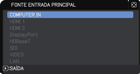 Definição de portas de entrada utilizando o menu 5.4 Definição do menu Se o Empilhamento Intelectual com ligação RS-232C for utilizado, preste atenção ao que se segue.