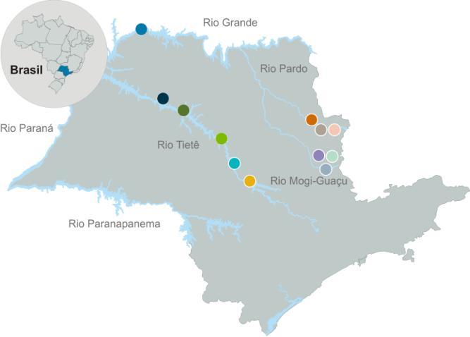 PERFIL PARQUE GERADOR Com um parque gerador formado por nove usinas hidrelétricas e três pequenas centrais hidrelétricas (PCHs), a AES Tietê atua no Brasil desde 1999 na geração e na comercialização