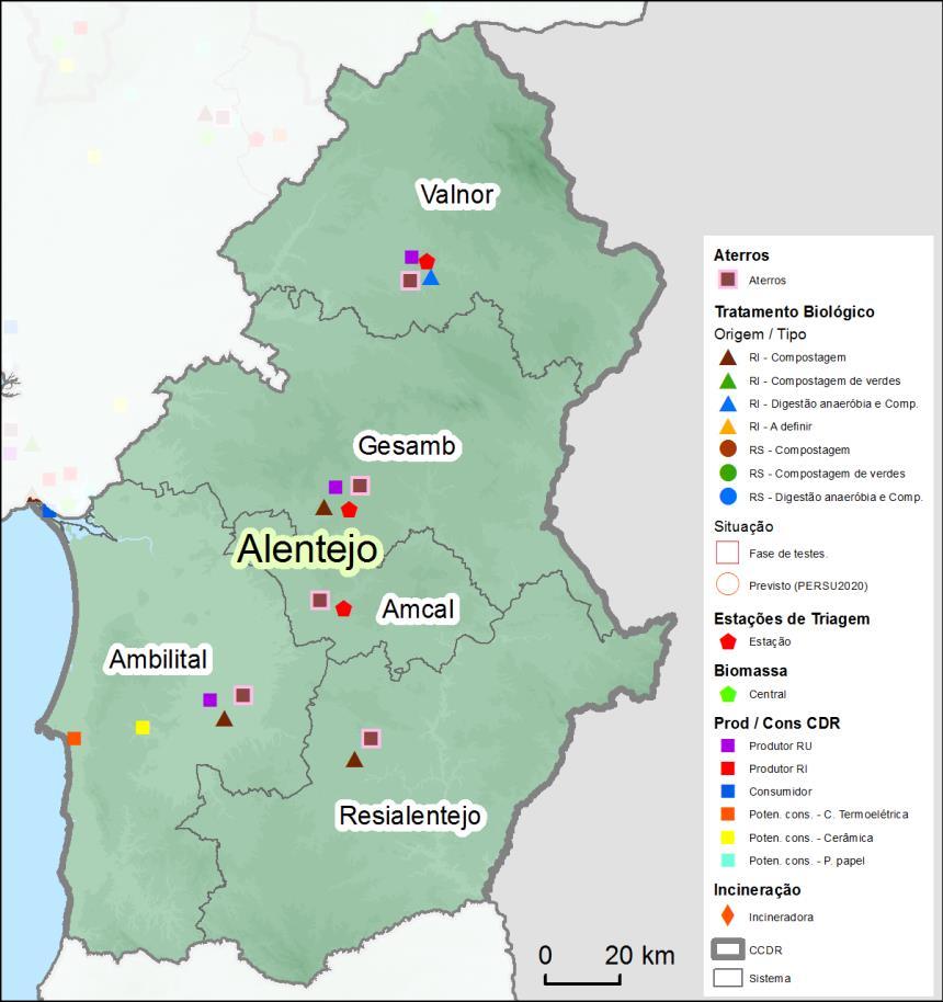 Análise por região Alentejo 0,26Mt 5% 85% R Ind. 8% RS MM 0% RS Bio 7% Outras Rec. 523 kg/hab.ano Deposição de RUB em aterro Preparação para reutilização e reciclagem 37% 55% R Ind.