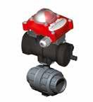 VÁLVULAS - VALVES VÁLVULAS DE ESFERA EM PVC-U SÉRIE INDUSTRIAL: ACTUAÇÃO PNEUMÁTICA PVC-U BALL VALVES INDUSTRIAL SÉRIES: PNEUMATIC ACTUATION G9 VAL 380 Actuação pneumática Actuação pneumática