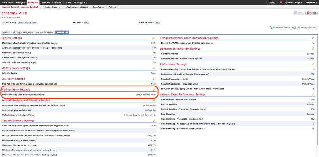 As informações neste documento são baseadas nestas versões de software e hardware: Cisco FMC (centro de gerenciamento) de FirePOWER v6.2.3.