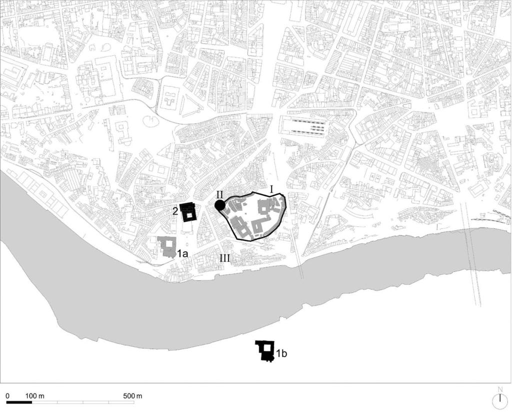 Figura 4. 25. Sistema urbanístico mendicante do Porto, séc. XIII. Desenho da autora.