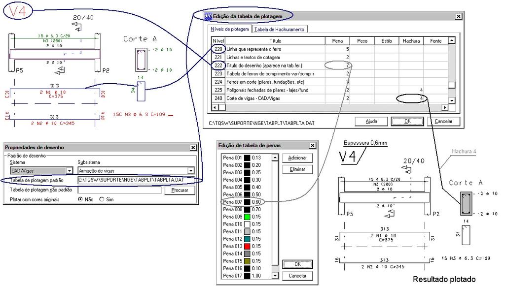 Confirmação do arquivo de moldura Como vimos anteriormente, o arquivo de moldura é um desenho. Neste exemplo chamado de FL-A1.DWG e foi anteriormente colocado na pasta \\TQSW\SUPORTE\NGE\MOLDURAS.