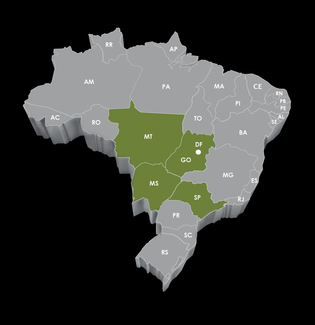ATVOS 8 Unidades agroindustriais 6 Polos agroindustriais 4 Estados brasileiros > 40 MM TCS (capacidade instalada) > 3 MM m³ de Etanol