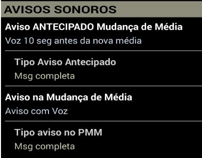 Aviso antecipado de média O aviso estava disponível somente para navegação Comparada Agora está disponível em todas opções de navegação Novo mecanismo de transição de Referência A idéia de fazer um