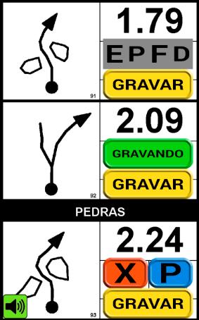 Aperte e segure o botão [ Gravar ] enquanto fala a