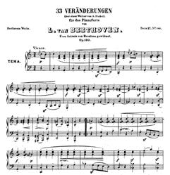 120, constituem a última grande obra para piano solo de Ludwig van Beethoven, surgida no seguimento de um desafio lançado pelo compositor e editor austríaco Anton Diabelli (1781-1858).