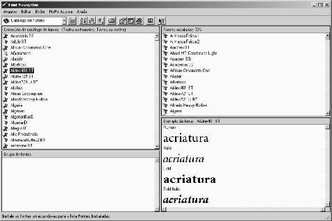 dicas Instale sempre as famílias inteiras de uma determinada fonte. Muitos softwares têm ferramentas para negritar ou italizar determinada fonte.