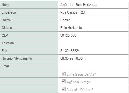 2.24 Outras Informações Este serviço direcionará o cliente para uma página da Cemig para que o cliente possa obter