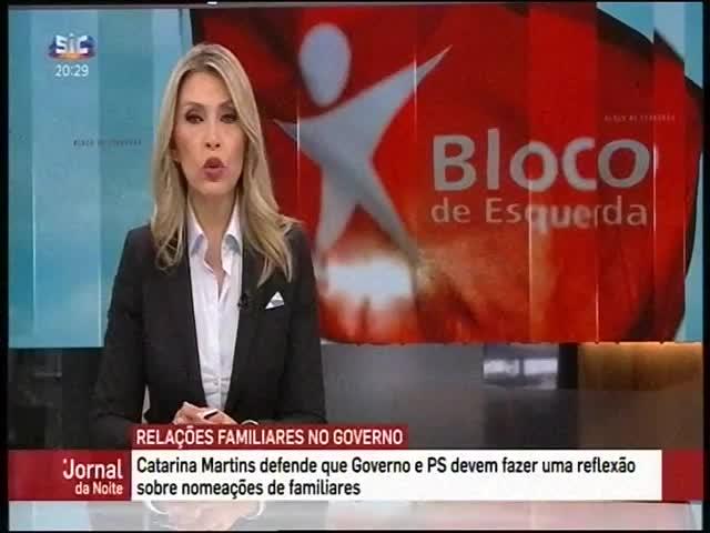 A2 SIC Duração: 00:00:42 OCS: SIC - Jornal da Noite ID: 79683038 24-03-2019 20:29 Catarina Martins