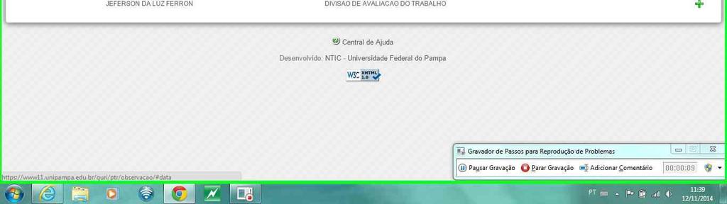 Plano de Trabalho Inativação Ir até o Plano de Trabalho