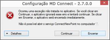 9. Anexo Falhas Comuns Usuário sem Permissão Caso o usuário não tenha permissão, o software pode exibir as mensagens de exceções