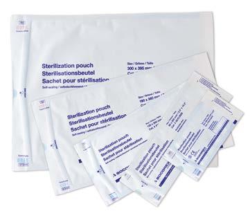 Indicadores de esterilização 2 Dois indicadores químicos incluídos para confirmar o correto processo de esterilização.