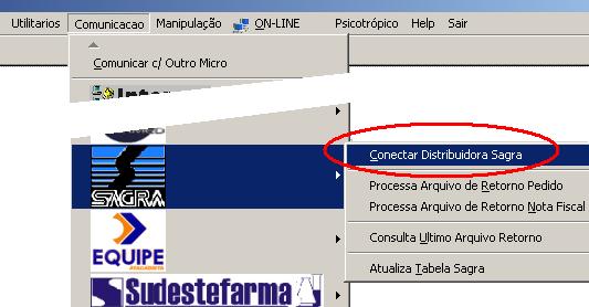 Se toda a rotina for feita corretamente, deverá aparecer a mensagem de que o pedido foi gerado, e mostrará em qual pasta o arquivo foi gerado.