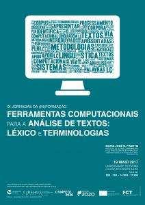 2017 IX Jornadas da Informação - Ferramentas computacionais para a análise de textos: léxico e terminologias, por Maria José