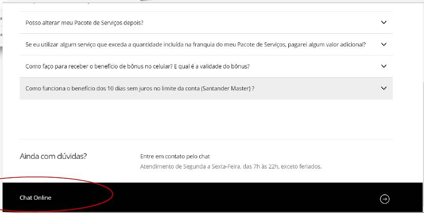 Faq e Chat Qualquer dúvida sobre o processo o