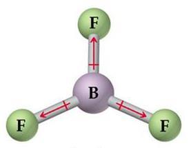 Geometria molecular e polaridade ligação B F é polar