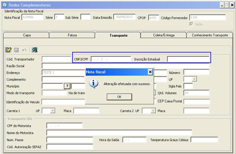 3. Tratamento no processo de alteração de notas da interface para não