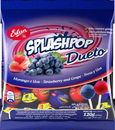 : 142030 PIRULITO SPLASHPOP CEREJA splashpop lollipop cherry / chupetín splashpop cereza 600g Cód.