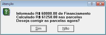 Será necessário informar também o índice e mês de reajuste.