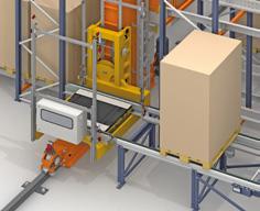 A capacidade de armazenamento total obtida é de 33.696 paletes de 1.000 x 1.200 mm com um peso máximo de 1.120 kg cada um.