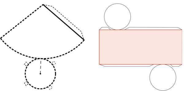 Folha de atividade 4: 1. Observe as planificações apresentadas agora pelo seu professor. Monte-as. 2. Que sólido você construiu a partir da Figura 1? E da Figura 2? 3.