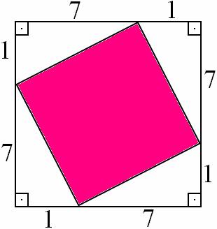 A área do terceiro quadrado é: a) 36 m b) 40 m c) 64 m d) 81 m 4) (MACK-SP) A área do triângulo ABC da figura