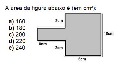 ) Um heágono possui uma área de 96 3 cm².